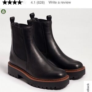 Black Leather Chelsea Boots